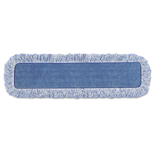 Rubbermaid® Commercial High Absorbency Mop Pad, Nylon/Polyester Microfiber, 18" Long, Blue, 6/Carton (RCPQ41600CT) Case of 6