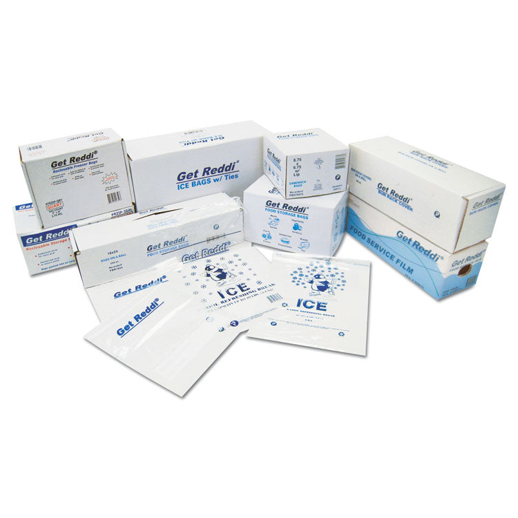 Inteplast Group Food Bags, 22 qt, 0.85 mil, 10" x 24", Clear, 500/Carton (IBSPB100824M)