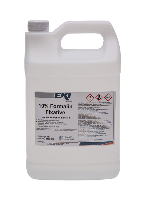 EK Industries Inc Histology Reagent Neutral Phosphate Buffered Formalin Fixative 10% 1 gal. (887505_EA) 1/EA