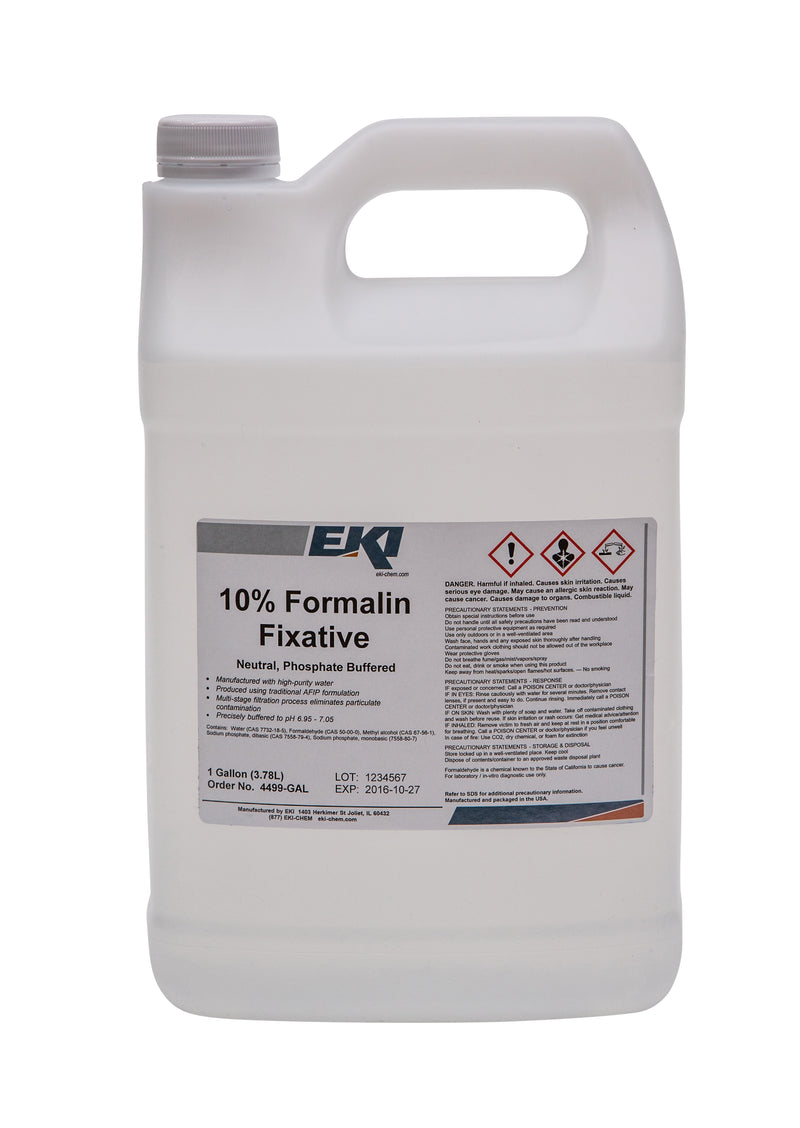 EK Industries Inc Histology Reagent Neutral Phosphate Buffered Formalin Fixative 10% 1 gal. (887505_EA) 1/EA