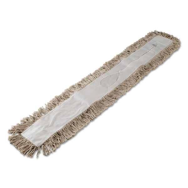 Boardwalk® Mop Head, Dust, Cotton, 48 x 3, White (BWK1048) Each