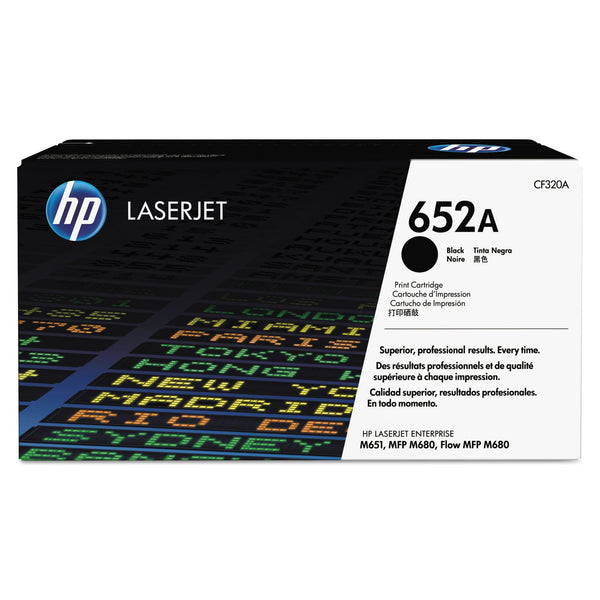 HP HP 652A, (CF320A) Black Original LaserJet Toner Cartridge (HEWCF320A)