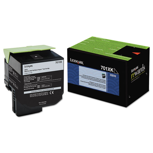 Lexmark™ 70C1XK0 Return Program Extra High-Yield Toner, 8,000 Page-Yield, Black (LEX70C1XK0)