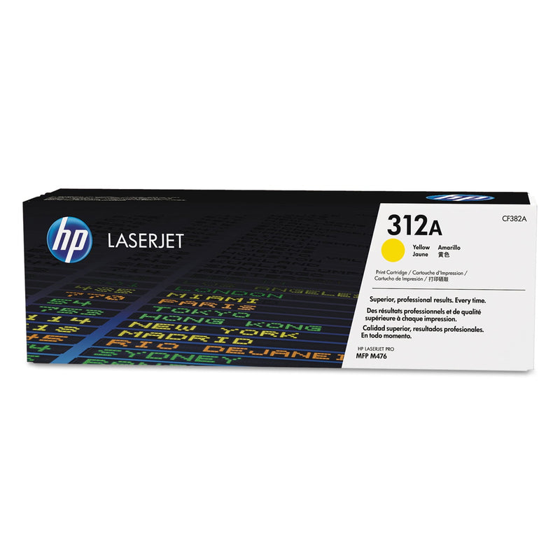 HP HP 312A, (CF382A) Yellow Original LaserJet Toner Cartridge (HEWCF382A)