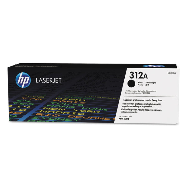 HP HP 312A, (CF380A) Black Original LaserJet Toner Cartridge (HEWCF380A)