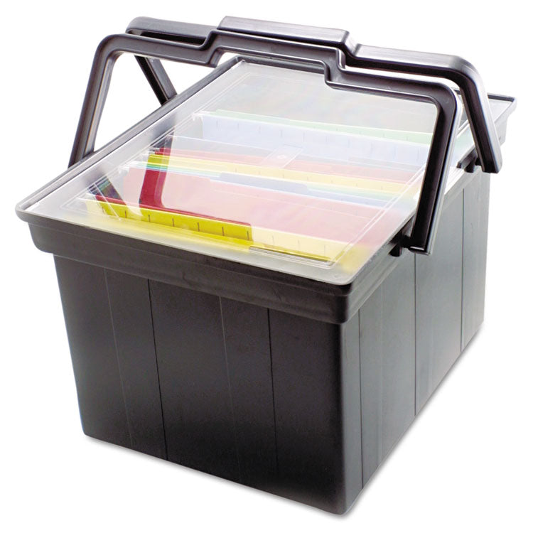 Advantus Companion Portable File, Letter/Legal Files, 17" x 14" x 11", Black (AVTTLF2B) Each