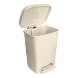 McKesson Trash Can 32 Quart / 8 gal. Beige Plastic Rectangular (1223711_EA) 1/EA