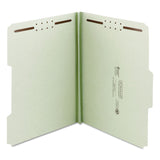 Smead™ Recycled Pressboard Fastener Folders, 1" Expansion, 2 Fasteners, Legal Size, Gray-Green Exterior, 25/Box (SMD20003)