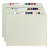 Smead™ Recycled Pressboard Fastener Folders, Straight Tabs, Two SafeSHIELD Fasteners, 2" Expansion, Letter Size, Gray-Green, 25/Box (SMD14910)