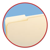 Smead™ Manila File Folders, 1/2-Cut Tabs: Assorted, Letter Size, 0.75" Expansion, Manila, 100/Box (SMD10320)