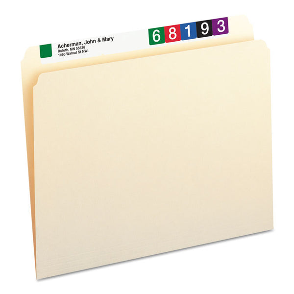Smead™ Manila File Folders, Straight Tabs, Letter Size, 0.75" Expansion, Manila, 100/Box (SMD10300)