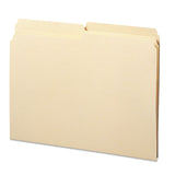 Smead™ Reinforced Tab Manila File Folders, 1/2-Cut Tabs: Assorted, Letter Size, 0.75" Expansion, 11-pt Manila, 100/Box (SMD10326)