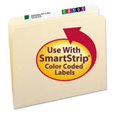Smead™ Reinforced Tab Manila File Folders, Straight Tabs, Letter Size, 0.75" Expansion, 11-pt Manila, 100/Box (SMD10310)