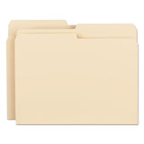 Smead™ Manila File Folders, 1/2-Cut Tabs: Assorted, Letter Size, 0.75" Expansion, Manila, 100/Box (SMD10320)