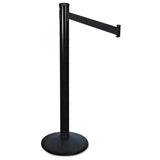 Tatco Adjusta-Tape Crowd Control Posts Only, Steel, 40" High, Black, 2/Box (TCO11611) Case of 2