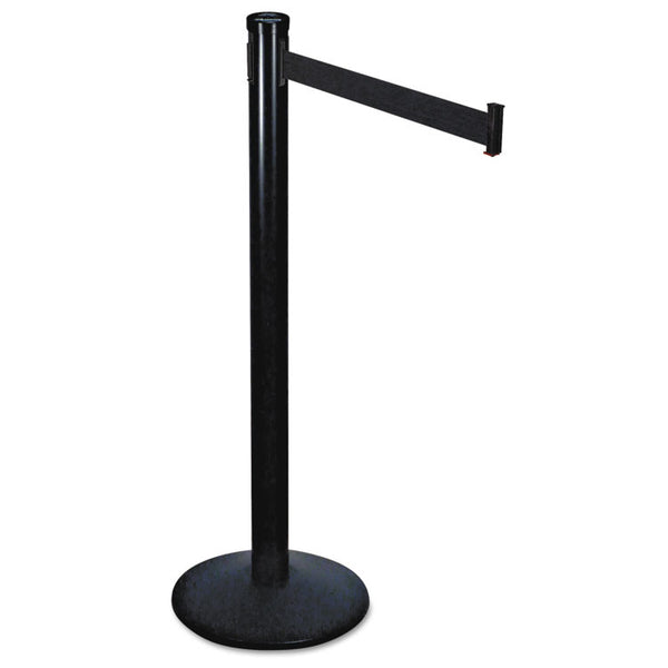 Tatco Adjusta-Tape Crowd Control Posts Only, Steel, 40" High, Black, 2/Box (TCO11611) Case of 2
