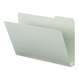 Smead™ Expanding Recycled Heavy Pressboard Folders, 1/3-Cut Tabs: Assorted, Legal Size, 2" Expansion, Gray-Green, 25/Box (SMD18234)
