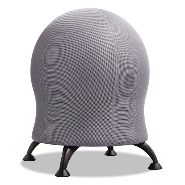 Safco® Zenergy Ball Chair, Backless, Supports Up to 250 lb, Gray Fabric Seat, Black Base (SAF4750GR) Each