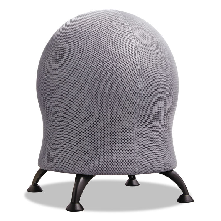 Safco® Zenergy Ball Chair, Backless, Supports Up to 250 lb, Gray Fabric Seat, Black Base (SAF4750GR) Each