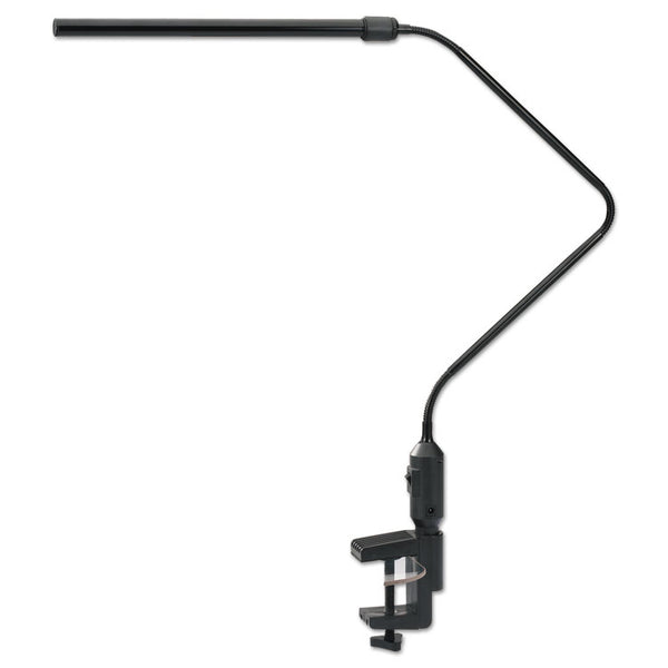 Alera® LED Desk Lamp With Interchangeable Base Or Clamp, 5.13w x 21.75d x 21.75h, Black (ALELED902B)