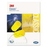 3M™ E-A-R Classic Small Earplugs in Pillow Paks, Cordless, PVC Foam, Yellow, 200 Pairs/Box (MMM3101103) Box of 200