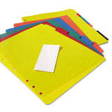 Avery® Heavy-Duty Plastic Dividers with Multicolor Tabs and White Labels , 5-Tab, 11 x 8.5, Assorted, 1 Set (AVE23080) Set of 5