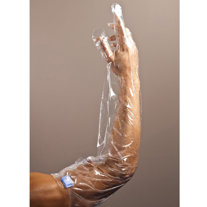 AquaGuard Glove® Shower Sleeve IV Site Barrier Protector 34 Inch Length NonSterile (1137878_BG) 3/BG