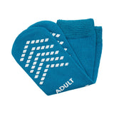 McKesson Slipper Socks Unisex Adult Large Single Tread Single Patient Use Teal (1038459_CS) 48/CS