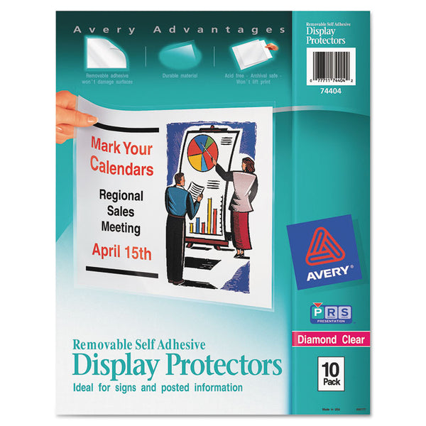 Avery® Top-Load Display Sheet Protectors, Letter, 10/Pack (AVE74404)