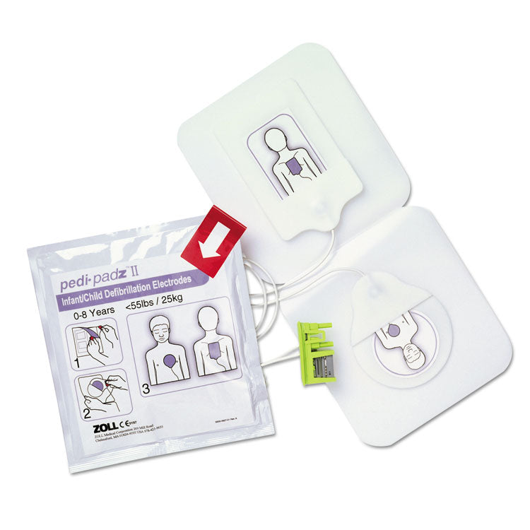 ZOLL® Pedi-padz II Defibrillator Pads, Children Up to 8 Years Old, 2-Year Shelf Life (ZOL8900081001)