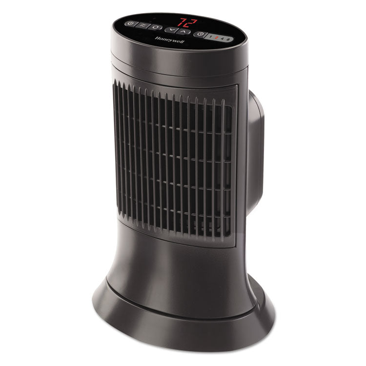 Honeywell Digital Ceramic Mini Tower Heater, 1,500 W, 10 x 7.63 x 14, Black (HWLHCE311V) Each