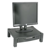 Kantek Monitor Stand with Drawer, 17" x 13.25" x 3" to 6.5", Black, Supports 50 lbs (KTKMS420) Each