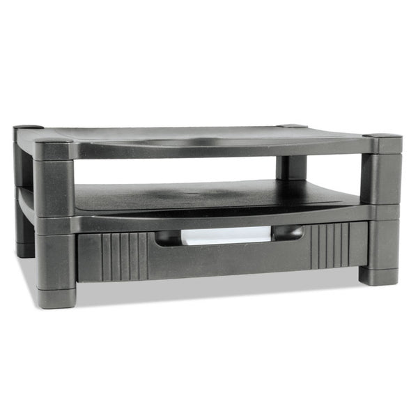 Kantek Two-Level Monitor Stand, 17" x 13.25" x 3.5" to 7", Black, Supports 50 lbs (KTKMS480) Each