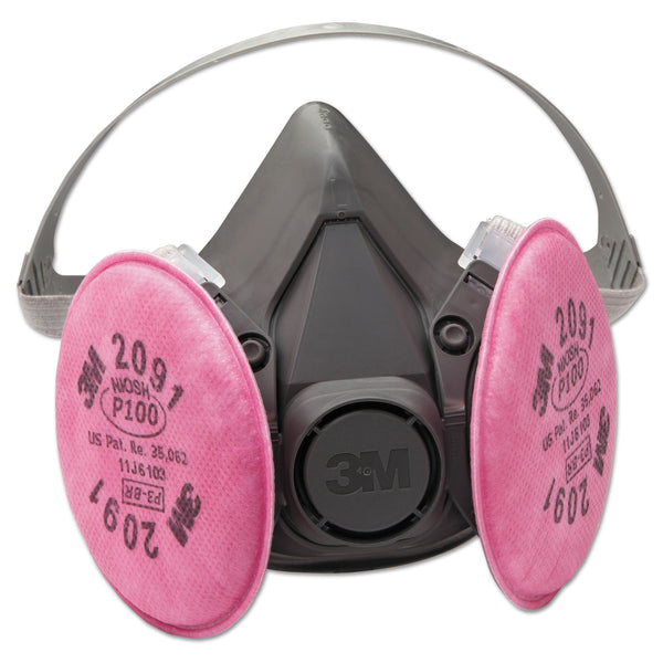 3M Half Facepiece Respirator 6000 Series, Reusable (MCO6291) Each