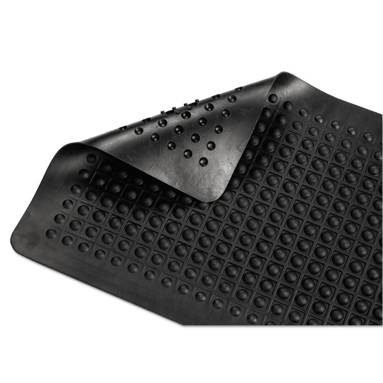 Guardian Flex Step Rubber Anti-Fatigue Mat, Polypropylene, 36 x 60, Black (MLL24030500)