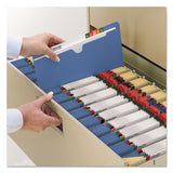Smead™ Colored File Jackets with Reinforced Double-Ply Tab, Straight Tab, Letter Size, Blue, 100/Box (SMD75502)