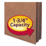 Smead™ Redrope Drop Front File Pockets, 1.75" Expansion, Legal Size, Redrope, 25/Box (SMD74214)
