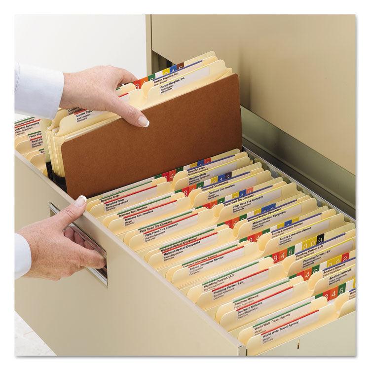 Smead™ Redrope Drop Front File Pockets, 3.5" Expansion, Legal Size, Redrope, 25/Box (SMD74224)