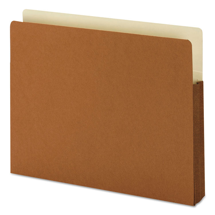 Smead™ Redrope Drop-Front File Pockets with Fully Lined Gussets, 1.75" Expansion, Letter Size, Redrope, 25/Box (SMD73254)