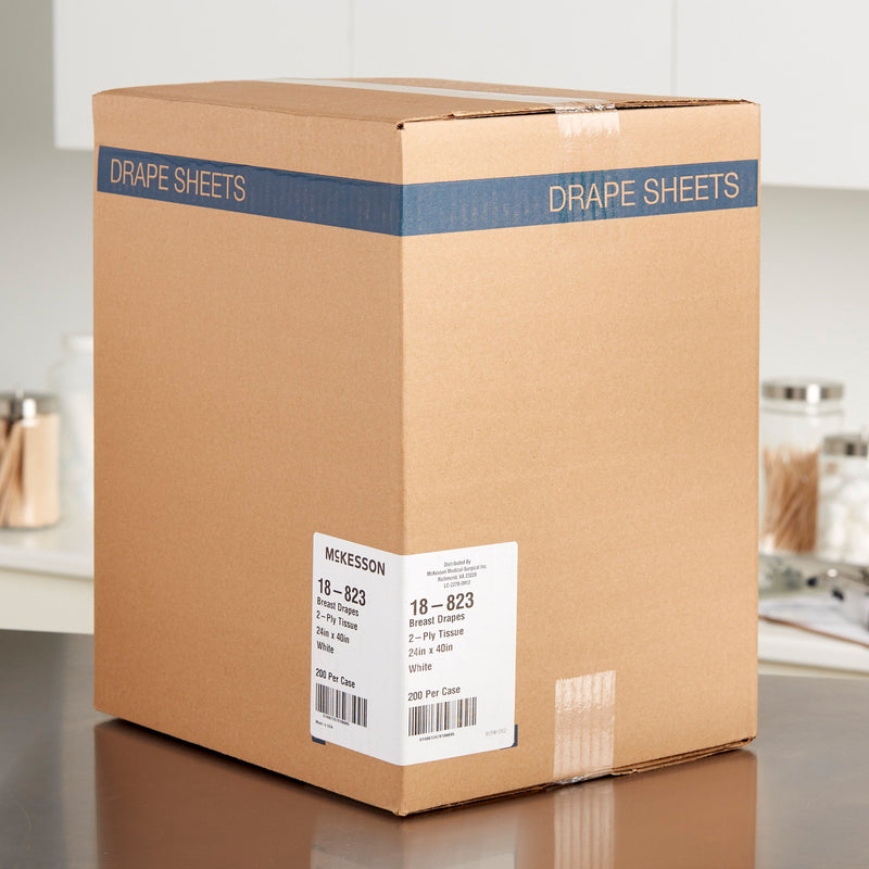 McKesson General Purpose Drape Breast Drape 24 W X 40 L Inch NonSterile (180616_CS) 200/CS