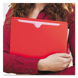 Smead™ Colored File Jackets with Reinforced Double-Ply Tab, Straight Tab, Letter Size, Red, 100/Box (SMD75509)