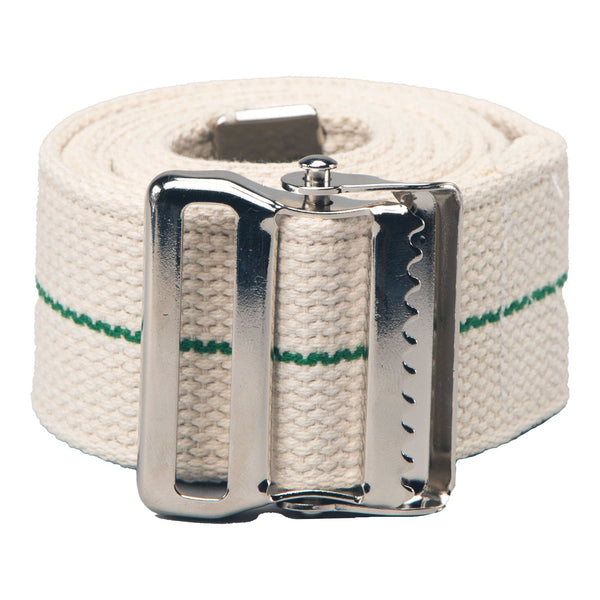 Posey® Gait Belt 54 Inch Length White / Green Stripe Cotton (1221762_CS) 50/CS