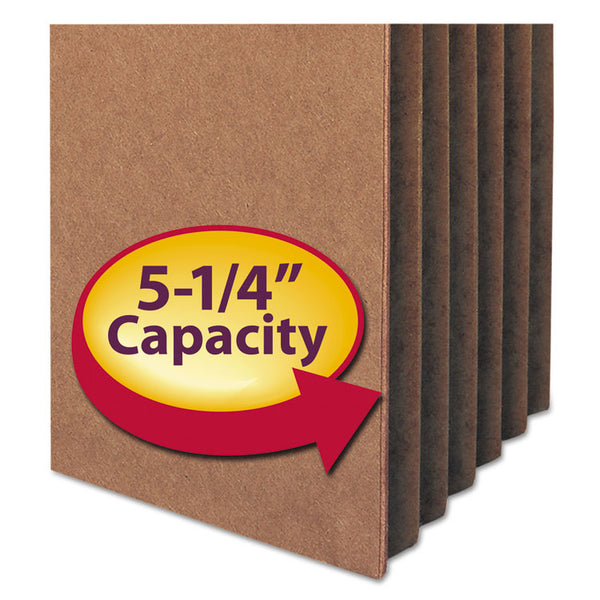 Smead™ Redrope Drop Front File Pockets, 5.25" Expansion, Letter Size, Redrope, 10/Box (SMD73234)