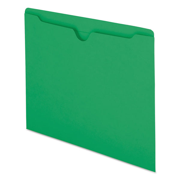Smead™ Colored File Jackets with Reinforced Double-Ply Tab, Straight Tab, Letter Size, Green, 100/Box (SMD75503)