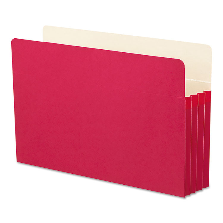 Smead™ Colored File Pockets, 3.5" Expansion, Legal Size, Red (SMD74231)
