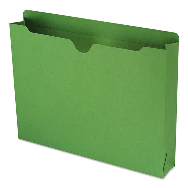 Smead™ Colored File Jackets with Reinforced Double-Ply Tab, Straight Tab, Letter Size, Green, 50/Box (SMD75563)