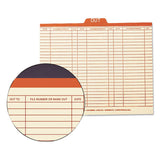 Smead™ Manila Out Guides, Printed Form Style, 1/5-Cut Top Tab, Out, 8.5 x 11, Manila, 100/Box (SMD51910) Pack of 100