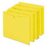 Smead™ Colored File Jackets with Reinforced Double-Ply Tab, Straight Tab, Letter Size, Yellow, 100/Box (SMD75511)