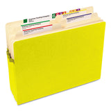 Smead™ Colored File Pockets, 3.5" Expansion, Letter Size, Yellow (SMD73233)