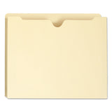 Smead™ 100% Recycled Top Tab File Jackets, Straight Tab, Letter Size, Manila, 50/Box (SMD75605)